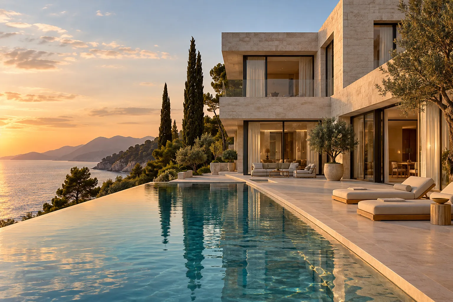 Villa Sora · Private coastal villa · Fictional concept · Built to explore